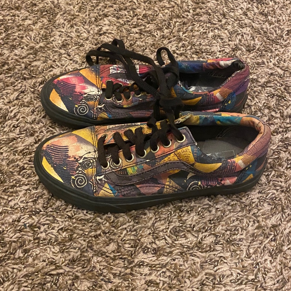 Women’s Vans Old Skool Abstract Multi color size 8